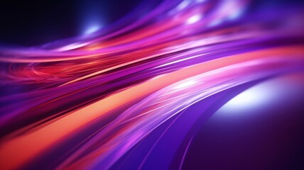 Abstract violet pink and vibrant orange lights. New dimension concept