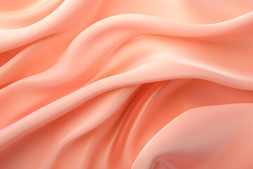 Abstract silk like monochromatic background in peach fuzz color