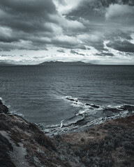 storm over the sea