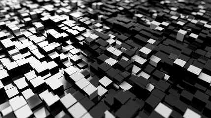 Monochrome Mosaic: Exploring the Pixelated Symphony. Generative AI