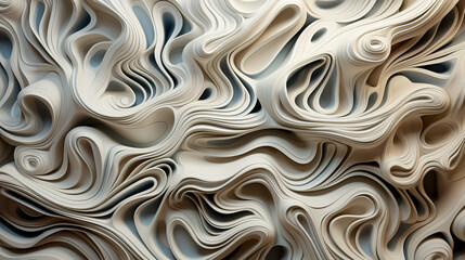 Monochrome Swirls Abstract created with Generative AI technology