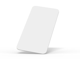 Blank separated mobile phone screens for ui ux app presentation on transparent background.