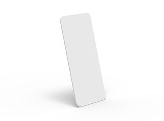 Blank separated mobile phone screens for ui ux app presentation on transparent background.