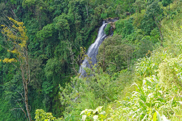 Waterfalls jungle in Africa