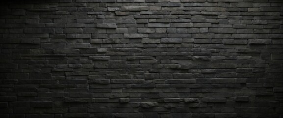 Black Stone Wall Background Wallpaper - obrazy, fototapety, plakaty