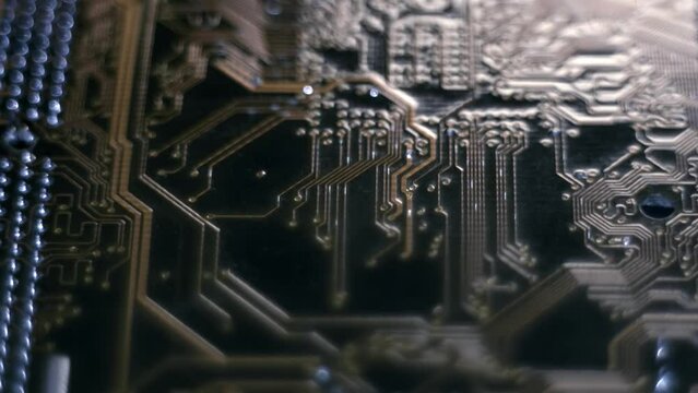 A printed circuit board (PCB, or printed wiring board, PWB) is a dielectric plate on the surface of which electrically conductive circuits of an electronic circuit are formed. Electronic components 