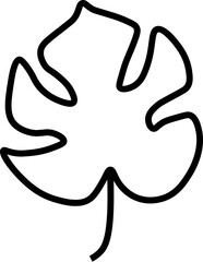 Leaf Thin Line Image. Perfect for design, infographics, web sites, apps