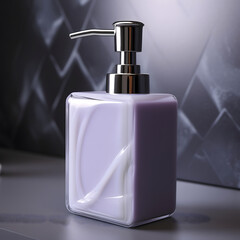 Obraz premium bottle of Lawanda soap in a soap dispenser
