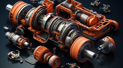 Industrial Essentials: Exploring the world of machinery, metal, and technology for efficient and reliable operations, generative AI