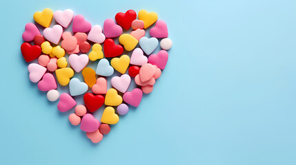 Valentine's Day hearts, Valentine's Day background, blank copy space