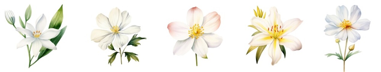 Obraz premium Vibrant Spring Flowers Collection. Spring Floral Harmony