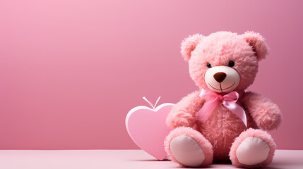 Obraz premium Valentine's Day hearts, Valentine's Day background, blank copy space