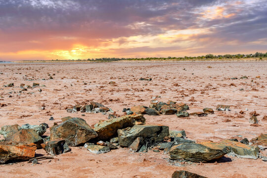 Lake Ballard--(salt pan) in the northern goldfields (desert region) of Western Australian.