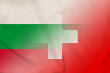 Bulgaria and Switzerland government flag international negotiation CHE BGR