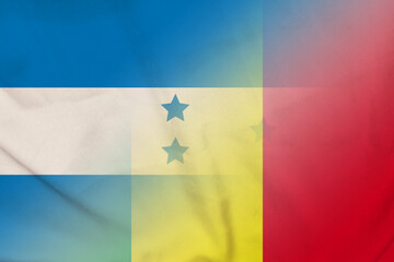 Obraz na płótnie Canvas Honduras and Mali government flag international relations MLI HND
