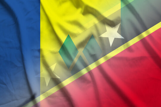 Saint Vincent and the Grenadines and Saint Kitts and Nevis political flag international negotiation KNA VCT