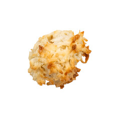coconut cookie on a transparent background 