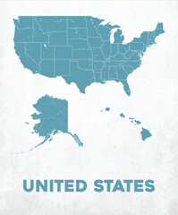 Detailed United States Map
