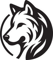 Wolf Black and White 