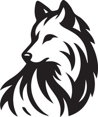 Wolf Black and White 