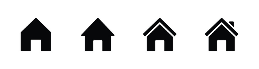 Home icon set. house icon, Web home icon vector illustration