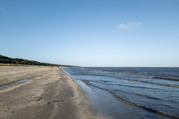 Baltic Sea Coast on Usedom Island in Winter in the Off-Season during Christmas