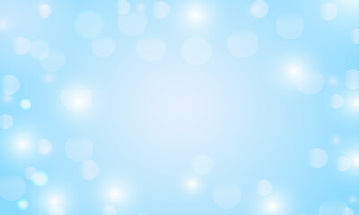 Obraz premium Vector blue background with glowing sparkle bokeh