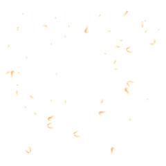 Vector celebration confetti and yellow ribbons background