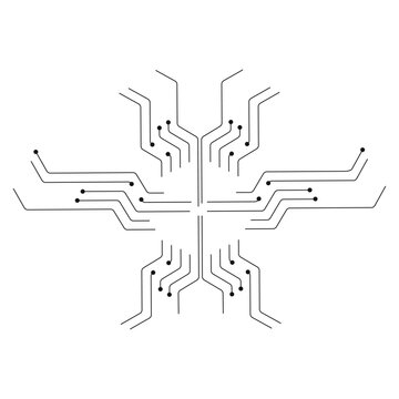 Vector computer motherboard vector background with circuit board electronic elements