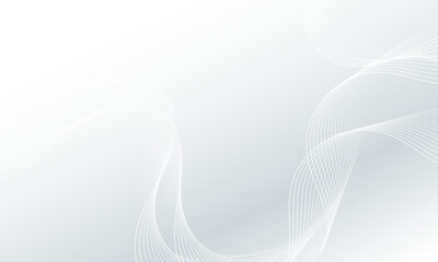Vector white background with smooth lines