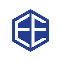 letter ee logo design