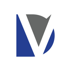 letter dv logo design