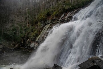 rainbow falls at Gorges State Park