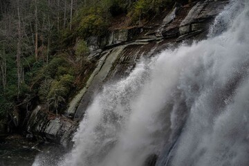 rainbow falls at Gorges State Park