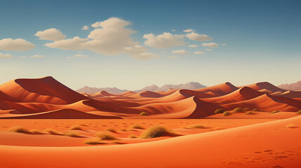 Fototapeta na wymiar Vibrant Desert Landscape