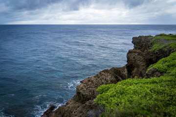 平安名埼灯台から見る風景