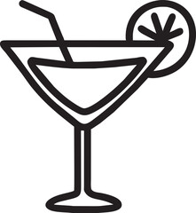 coctailglass, icon outline