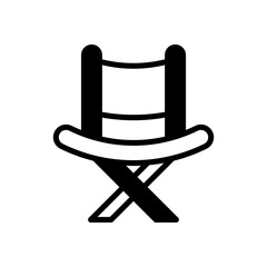 director's chair icon vector design template