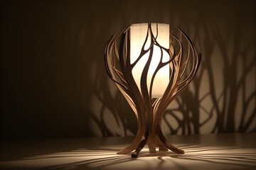 nature concept desk lamp  inspired by wood branch