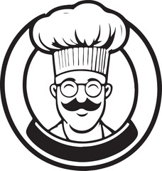 Awesome   lovely vector art chef logo symbol
