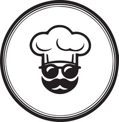Gorgeous   lovely vector art chef logo symbol
