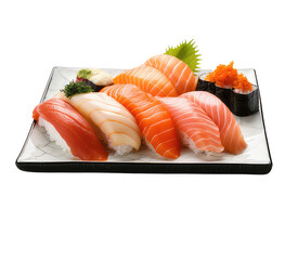 sushi on a plate