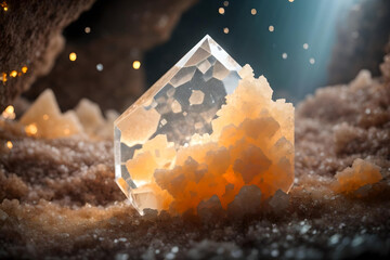 Natural Calcite Crystal Formation