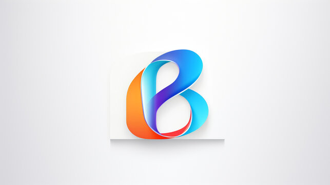 Letter "B" logo, with a unique creative logo, cool, clear and modern image, Generate AI.