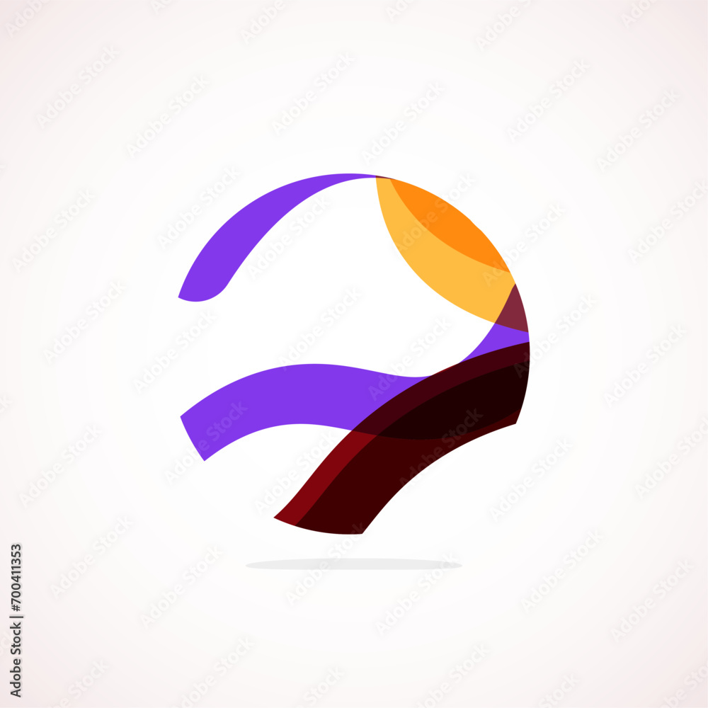 Poster Abstract circle logo - minimalist emblem, timeless and universal shape of circle. Unique logo represent range of brands and concepts, encapsulating simplicity and creativity in single, iconic image