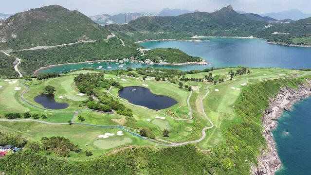 Po Toi O Chuen Clearwater Bay Golf and Country Club ,a golf course Campsite yacht marina club providing sports recreation beach camping dining country park facilities, in Sai Kung Tseung Kwan O 