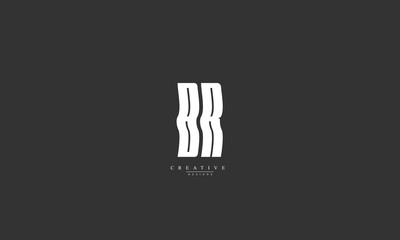 Alphabet letters Initials Monogram logo BR RB B R