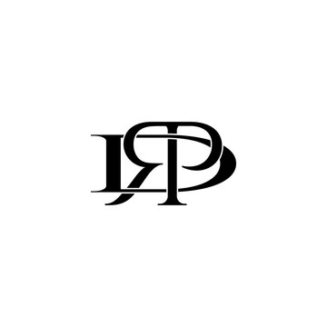 rdp initial letter monogram logo design