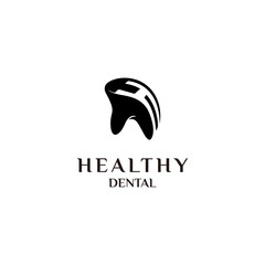 Letter H dental logo vector, healthy dentist symbol, dentistry care design, oral illustration, tooth icon for the company.