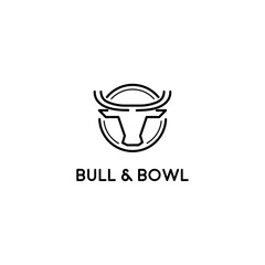Bull and Bowl logo design